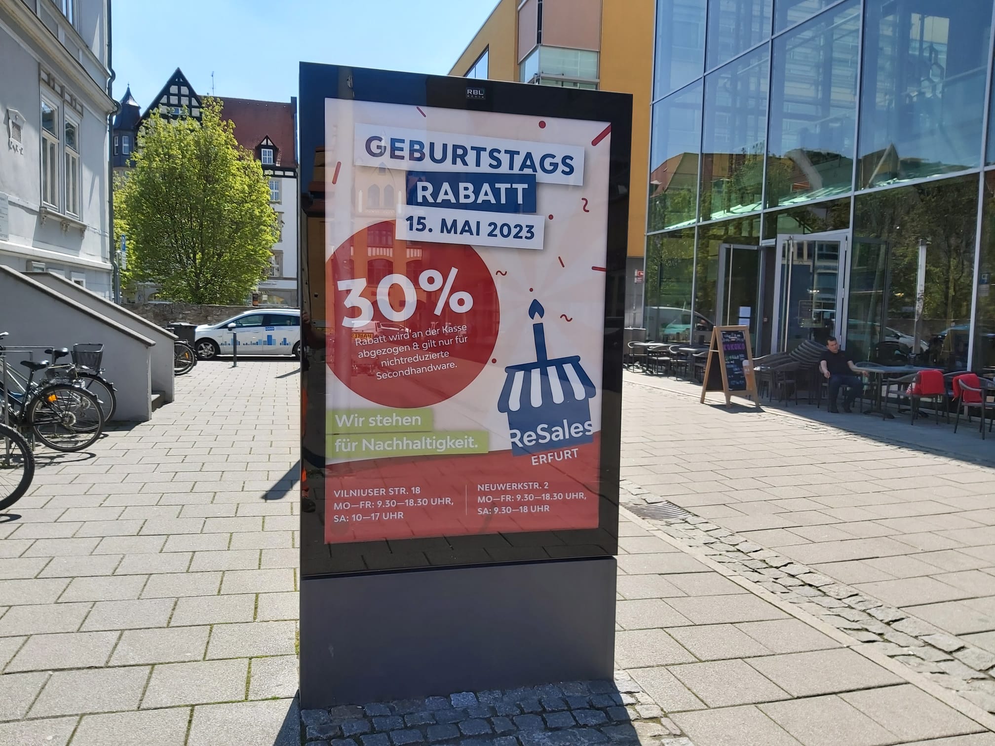 city-light-poster in der city