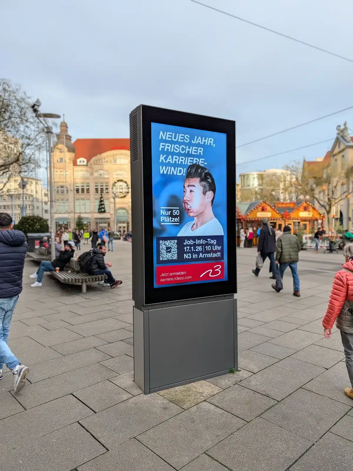 Außenwerbung mit digitalen City-Light-Postern